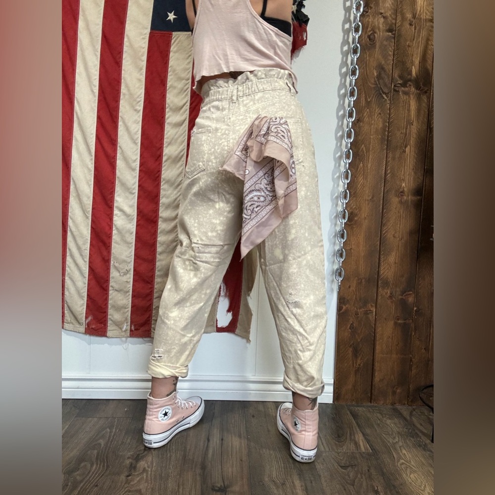 Harlow High Rise Paper Bag Pants